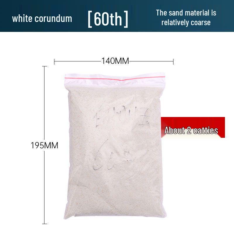 Sandblasting Machine with Brown/White Corundum, Glass Beads, and Emery for Abrasive Sand Use