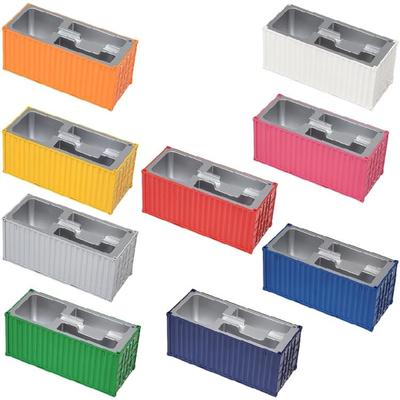 Shipping Container Storage Box Desk Pen Pencil Holder Multifunction Pen Organizers with Name Card Holder for Office Desk
