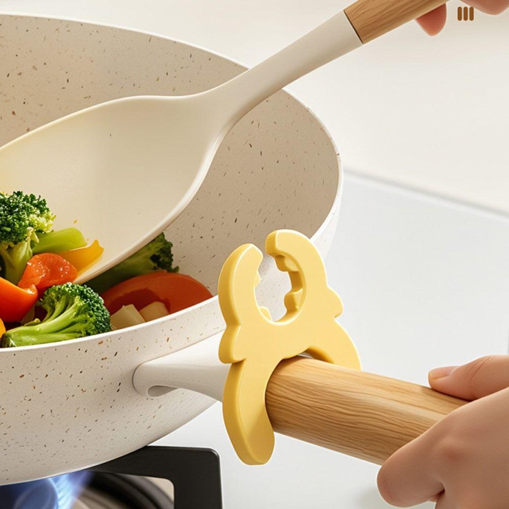 Anti Scalding Pot Handle Holder Universal Spoon Rest Cookware Handle Stand  for Kitchen Stove Top