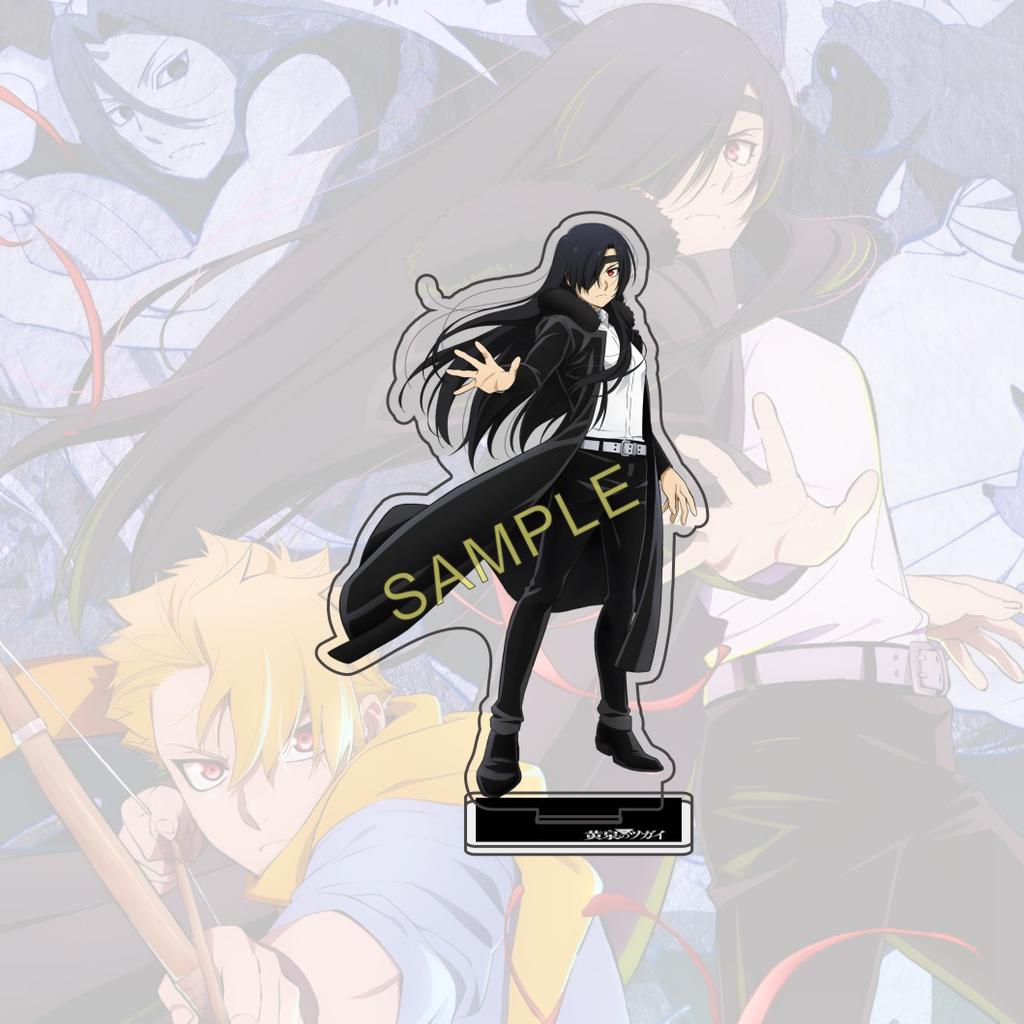 Anime Yomi no Tsugai 15cm Acrylic Figure Yuru Dera Asa Gabby Hana Standing Model Fan Collectible Gift Keychain