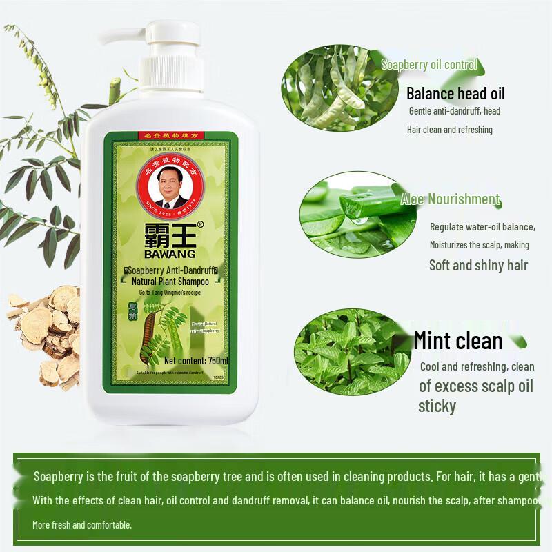 BaWang Soapberry Anti-Dandruff Shampoo