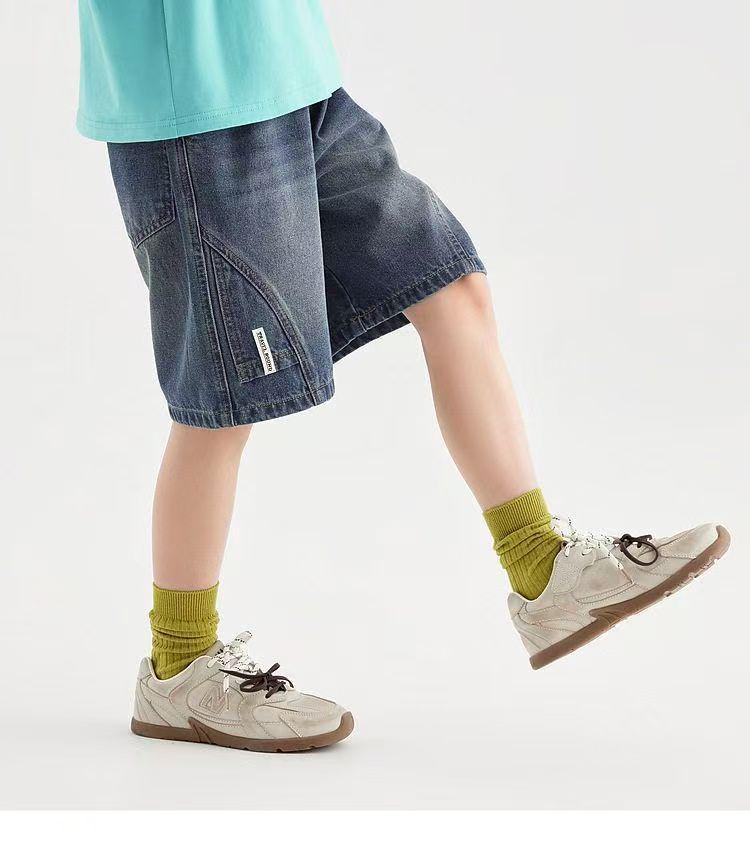 Boys' 2026 Summer Jeans: New Trendy Medium & Large Children's Capris Shorts
