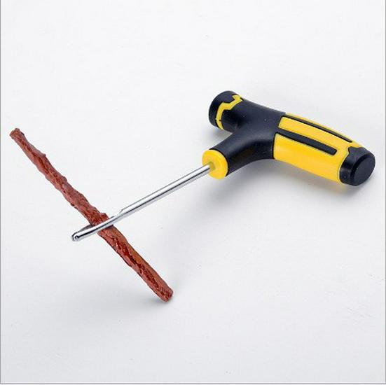 Quick Tool Electric Vehicle & Motorcycle Tire Repair Kit with Vacuum and Emergency Glue