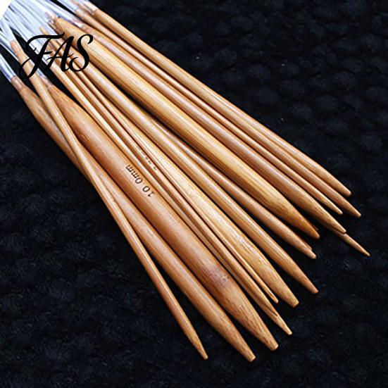 Crocheting Knitting Circular Needles Comfortable Touch Convenient Flexible Bamboo for Gloves Needle