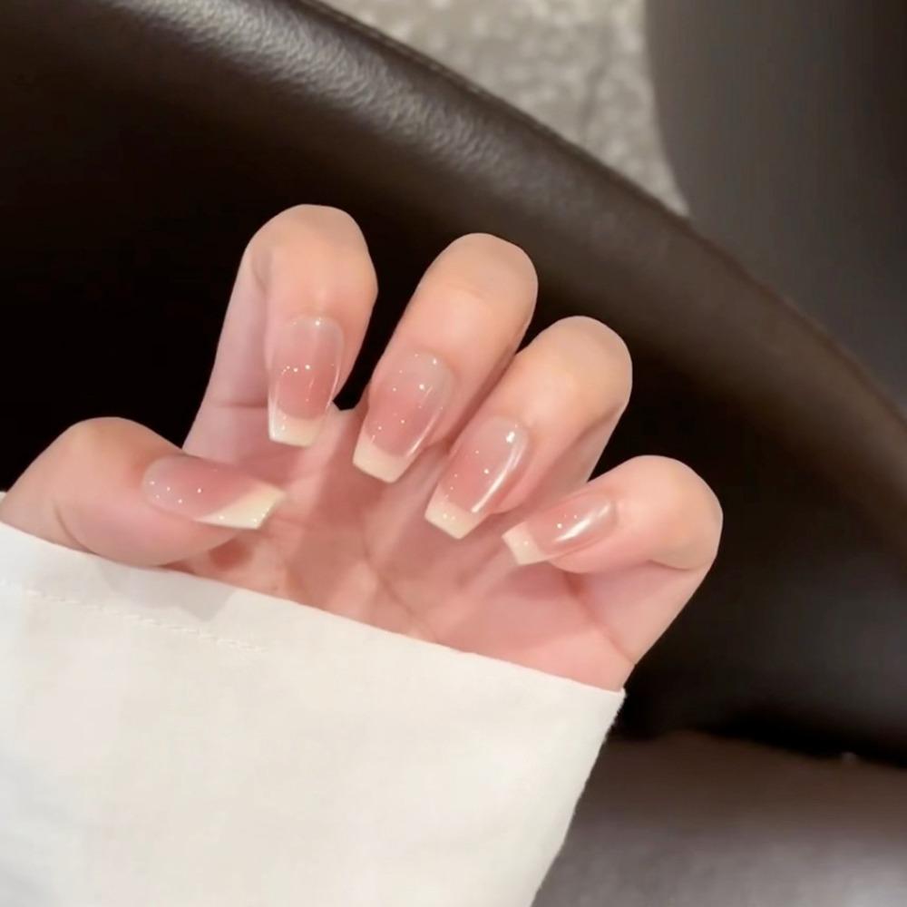 

24pcs Bow Fake Nails Ballerina Nail Tips Detachable False Nails Women JL0690