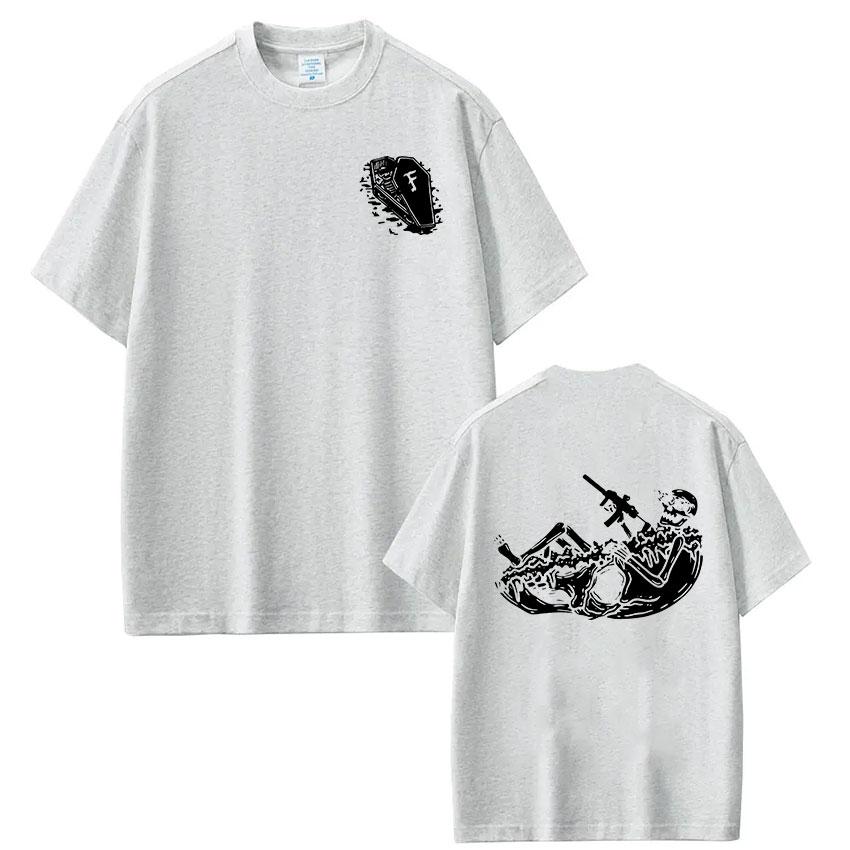 Forward Observations Group Skeleton Tshirts Unisex Women Clothing Fashion Oversized Casual Cotton Y2K Short Sleeve Tees Streetwear