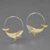 A Pair of Stylish Dolphin Print Retro, Stylish and Creative Women's Earrings