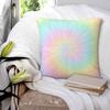 Tie Dye Pastel Wallpaper Square Pillowcase Pillow Cover Polyester Cushion Zip Decorative Comfort Throw Pillow for Home Sofa