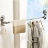 Punching-Free Suction Cup Towel Bar Retractable Paper Towel Holder  Storage Supplies