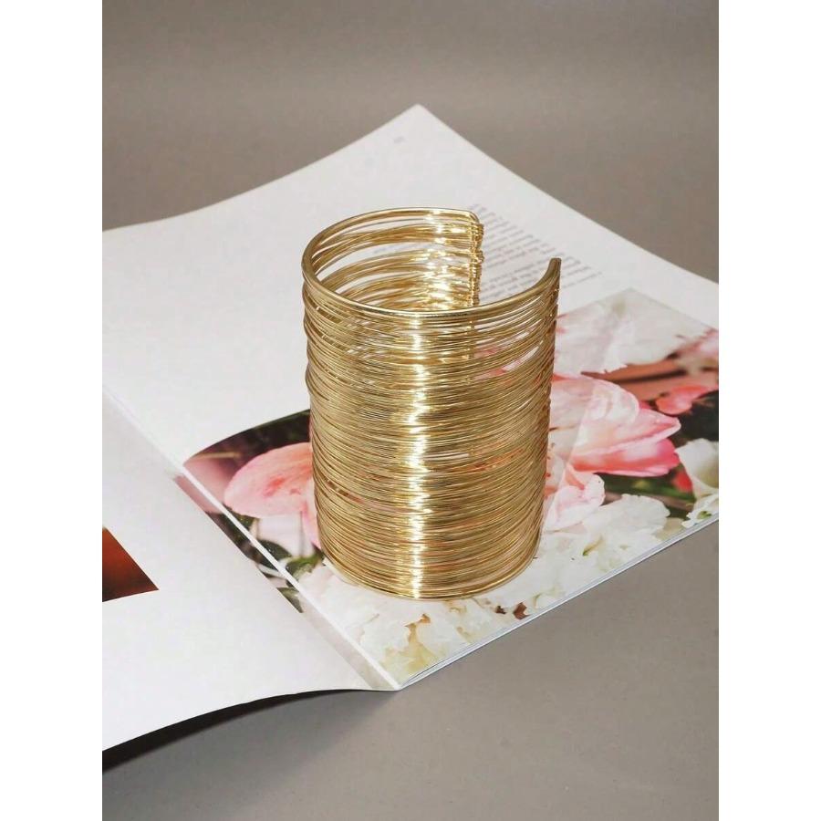Moda per il Commercio Estero Bracciale Ampio Avvolto con Filo Puro Fatto a Mano Adatto per Feste Regali e Uso Quotidiano