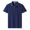 Nouveau polo d'été pour homme à manches courtes, couleur unie, respirant, T-shirt décontracté