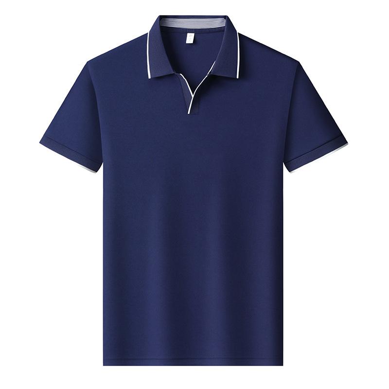 Nouveau polo d'été pour homme à manches courtes, couleur unie, respirant, T-shirt décontracté