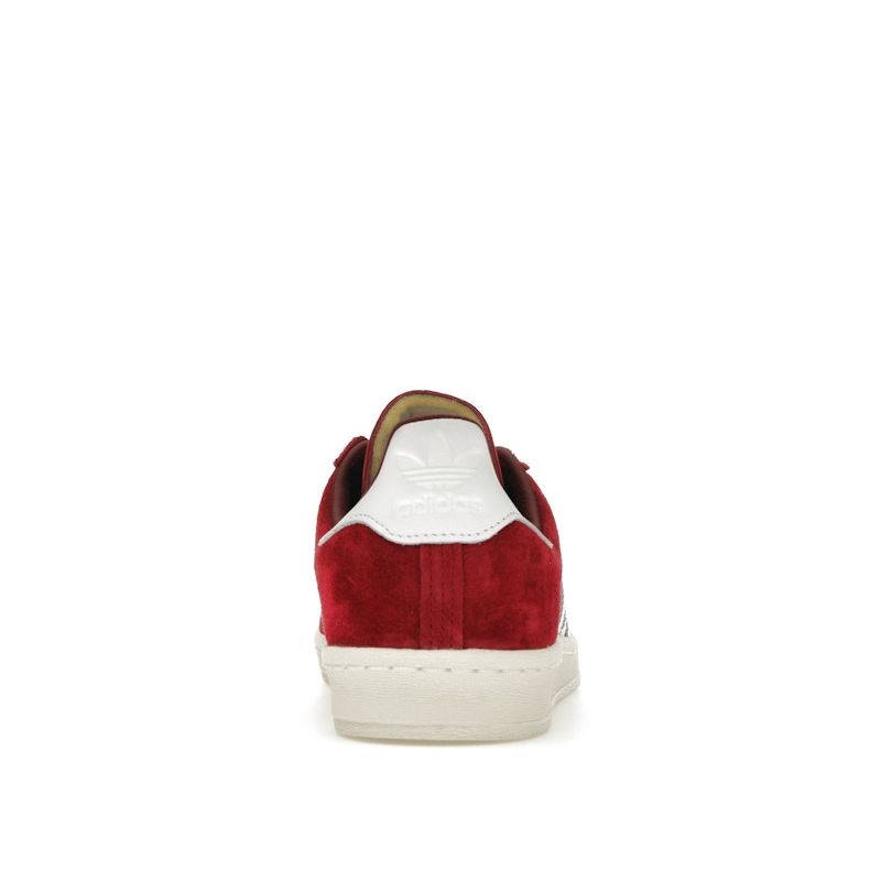 Adidas Campus 80s Collegiate Burgundy Unisexové tenisky Červená Oblačná-Bílá Off-White GX9404