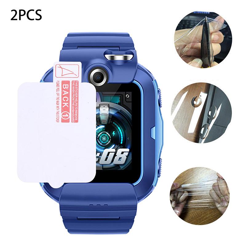 2Pcs Screen Protector For Watch Kids 4 Pro Tempered Glass Film To Prevent Scratches Hd Transparent Waterproof Anti-Scratch