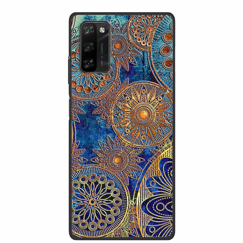 Para Capa Blackview A100 Luxuosa 3D Flor Relevo Silicone Capa de Telefone Para Blackview A100 À Prova de Choque Flor em Relevo Coque Funda