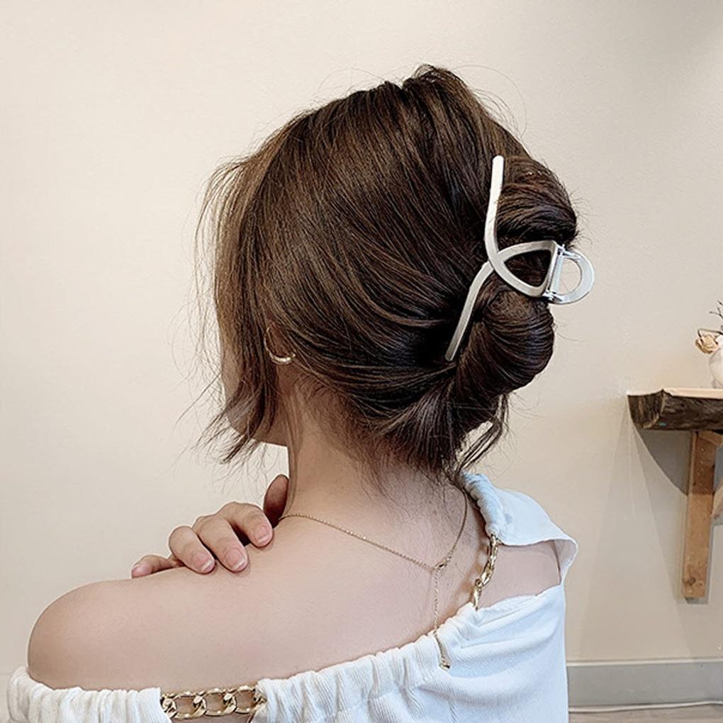 12cm metal cross hair clip