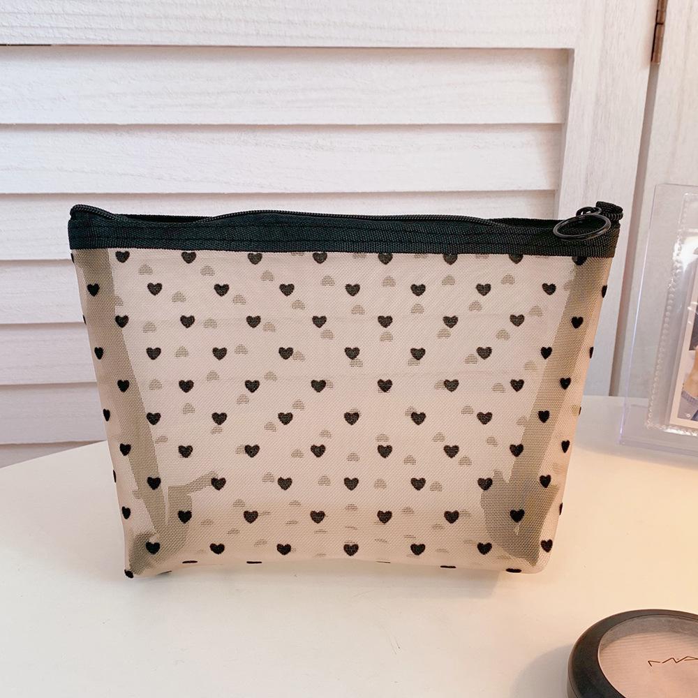 "Mesh Cosmetic Bag: Large Capacity, Portable Storage for Makeup and Toiletries"