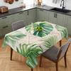Summer Tropical Monstera Leaves Rectangle Tablecloth for Table Decor Reusable Kitchen Dining Tablecloth Wedding Party Decor