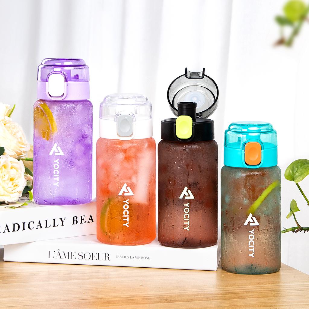 550ml Transparent Sports Watter Bottle Portable Leak-proof Plastic Drinkware Outdoor Fitness Kettle Fitness Outdoor Drinking Bot