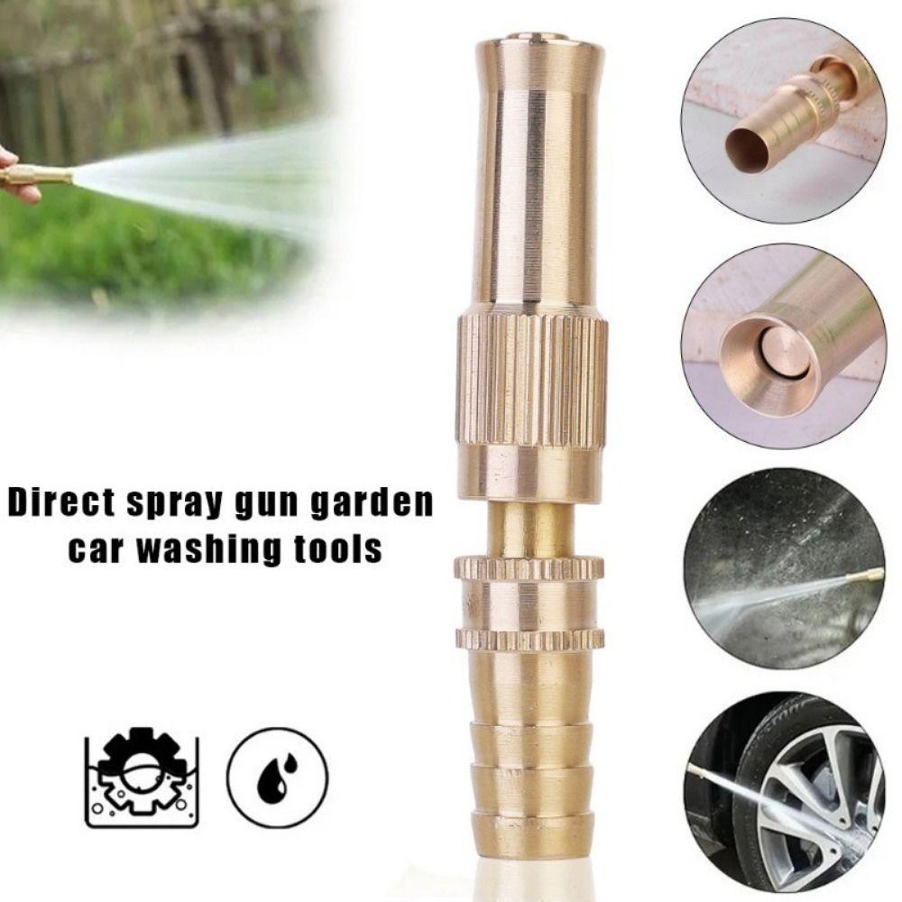 1Pcs Aluminum Alloy Spray Torch Connect Hose High Pressure 360 Degree Rotating Spray Nozzle Watering Garden Tool