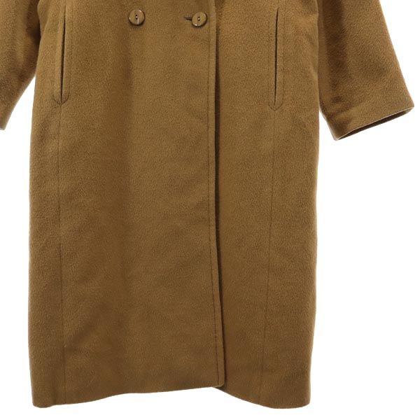 Herno Made In Italy Long Sleeve Wool Coat Brown Women Used