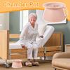 Chamber Pot 1.5L Bedside Spitting Pot With Handle For Outdoor Chamber Bucket For Men Youth Women Husband Daughter Son Wife Boys