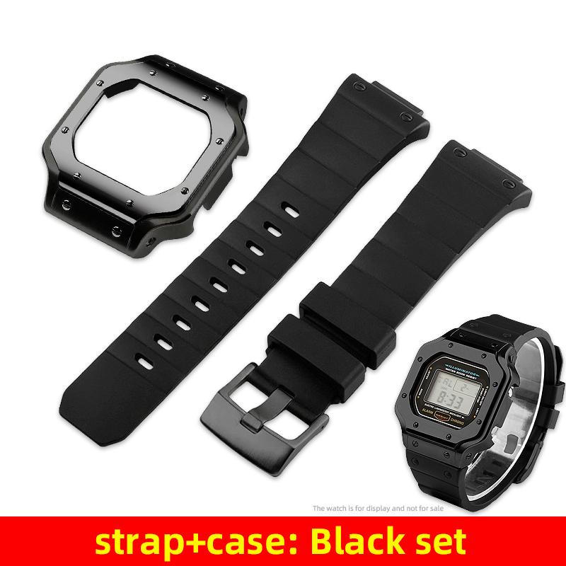 5600 5610 Metal Case Watch Band Mod Kit for Casio G-Shock 3299 DW5600 DW5610 GW-B5600 DW-5600 Replace Santos Style Bezel Strap