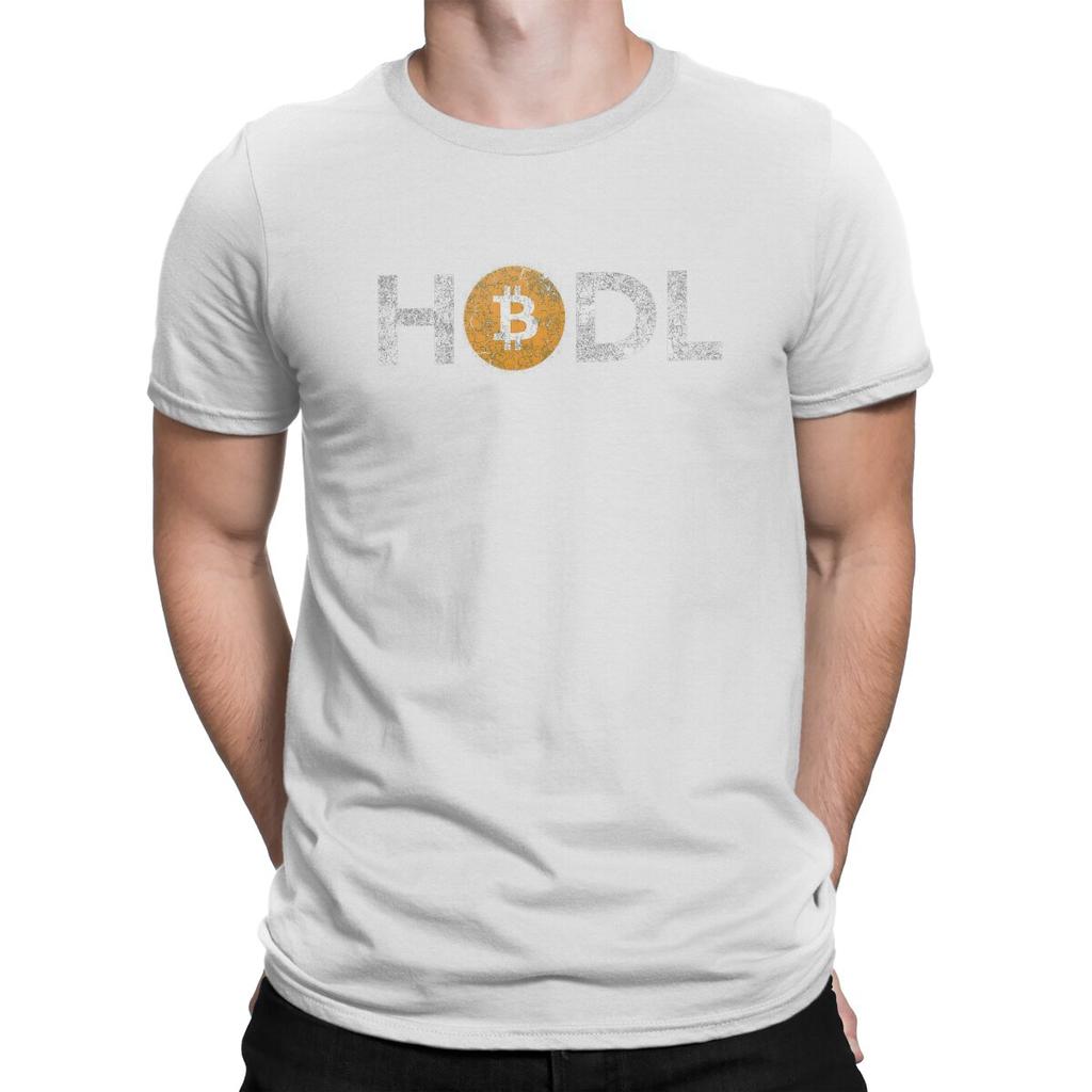 Bitcoin Cryptomonnaie Meme Vintage HODL T-shirt Mode Vintage T-shirt Homme Polyester Manches Courtes