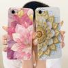 For Apple iPhone SE 2020 Case iPhoneSE 2022 Luxury Flowers Cartoon Painted Cover Soft Silicone Case For iPhone SE 2022 2020 Bags
