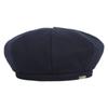 VARZAR Bold Metal Tip Wool Beret Navy