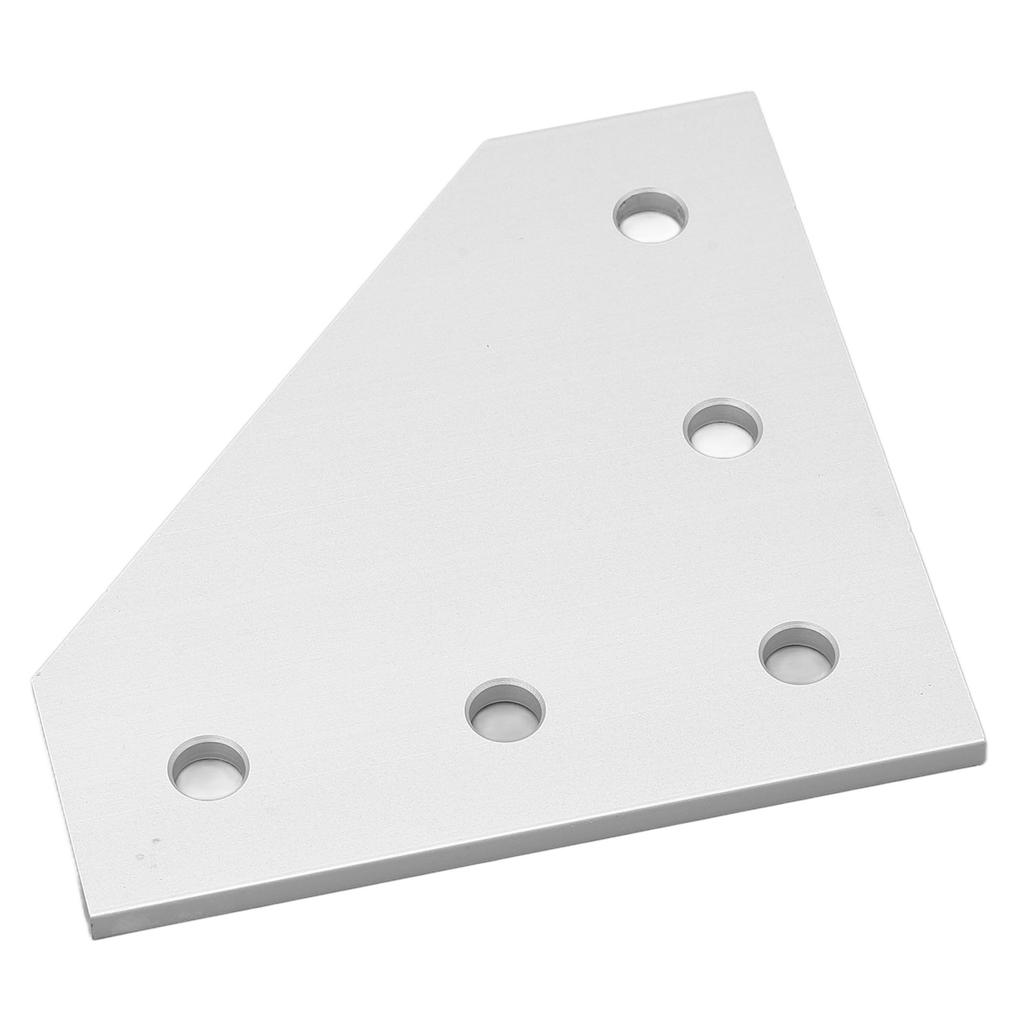 5PCS Flat Tie Plate Aluminum Alloy 5 Holes Compression Resistance Repair Mending Plate Bracket for Industrial
