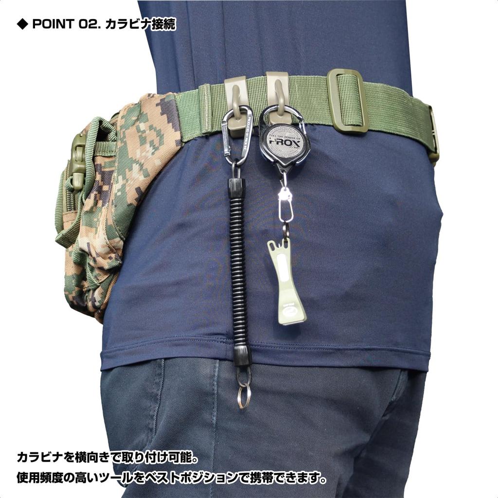 VICEO Belt Carabiner Links (4-Pack) for 38mm BeltsOlive Drab (VC30838O)