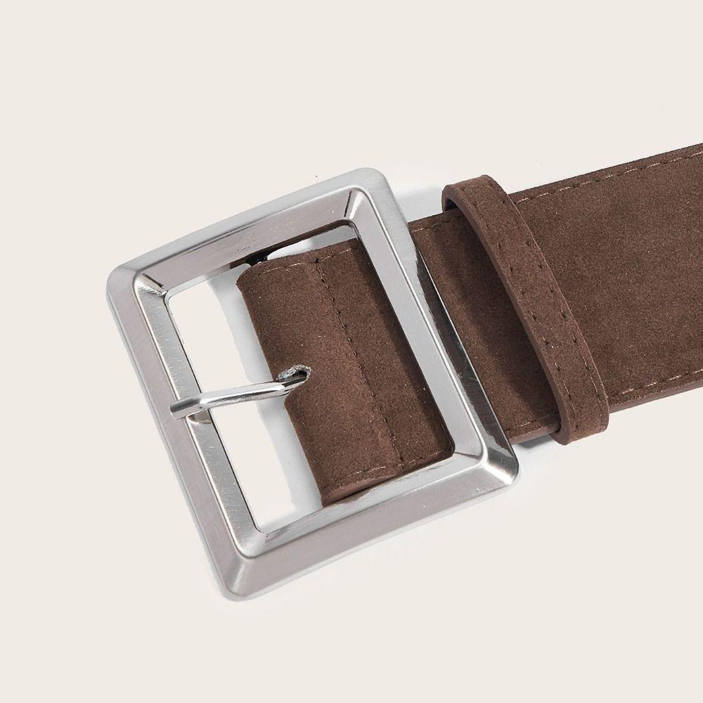 Luxury Design Suede Leather Wide Belt Maillard Styles Trouser Dress Belts Gifts