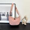 Fashionable Black Red Blue Pink Orange White Dumpling Crossbody Bag For Women
