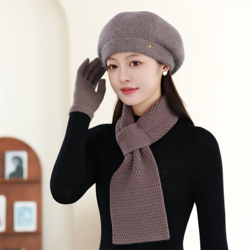 

Autumn and Winter Mother s Beret New Style Old Lady s Style Thickened Warm Knitted Hat One size
