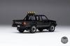 Gaincorp Products Diecasttalk x BoostGear Custom 1/64 Scale Toyota 1985 Hilux 4x4 SR5 Extra Cab Black (Finished)