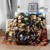 Cartoon A-Attack On Titan Printed Blankets Picnic Blanket Warm Flannel Blankets Home Bed Linings Blankets for Beds Birthday Gift