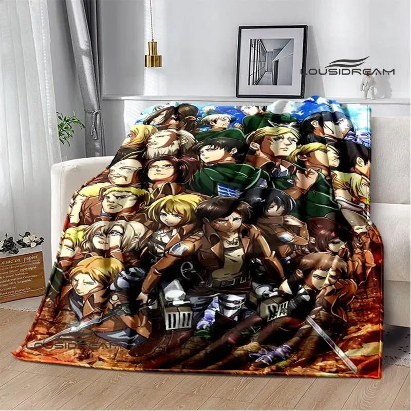Cartoon A-Attack On Titan Printed Blankets Picnic Blanket Warm Flannel Blankets Home Bed Linings Blankets for Beds Birthday Gift