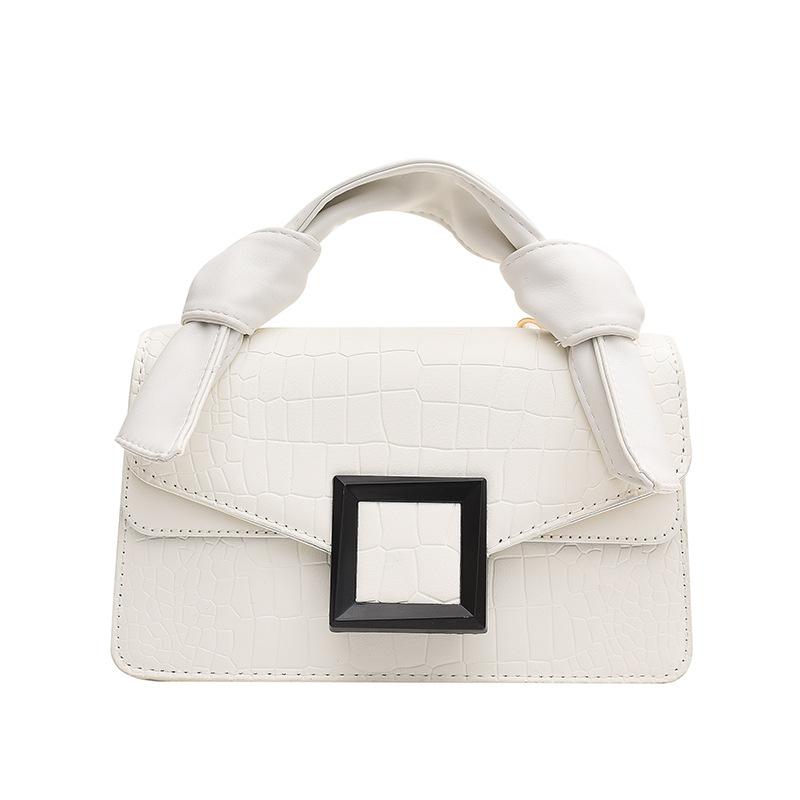 Новая сумка, узор под крокодила, высокое качество, ретро и универсальная мода, портативная маленькая квадратная сумка, сумка через плечо, косая женская сумка-трансформер.