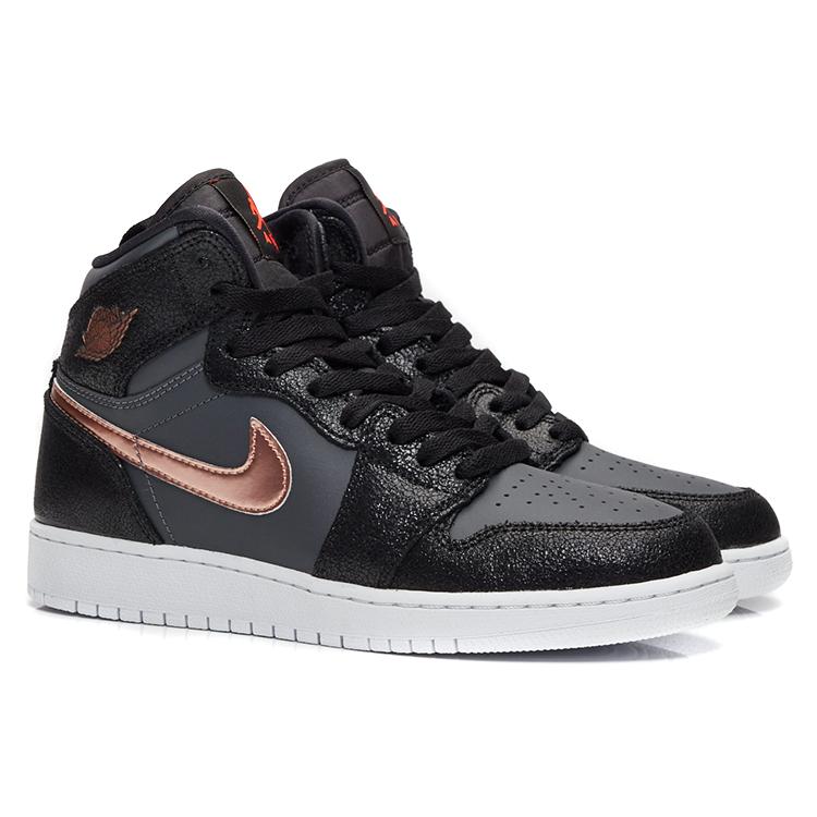 Jordan 1 Retro High GS Black Metallic Red Bronze 705300-006