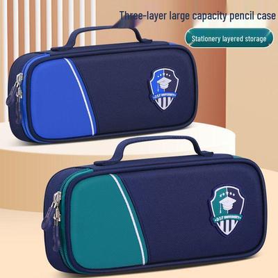 Estuche Grande de Estilo Coreano para Estudiantes - Diseño Sencillo