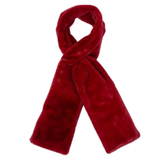 Cachecol com Zíper Invisível Cor Sólida Macio Confortável Quente Unissex Cachecol de Inverno Bolsos para Carteiras Celulares Cachecol de Passar com Pelo Sintético