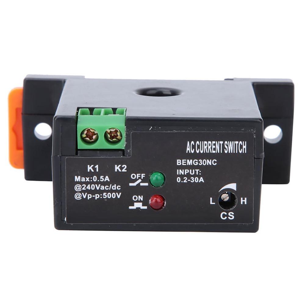 

Adjustable 0.2-30A AC Current Switch Normally Open/Normally Closed Self-Powered Current Sensing Switch Flameproof