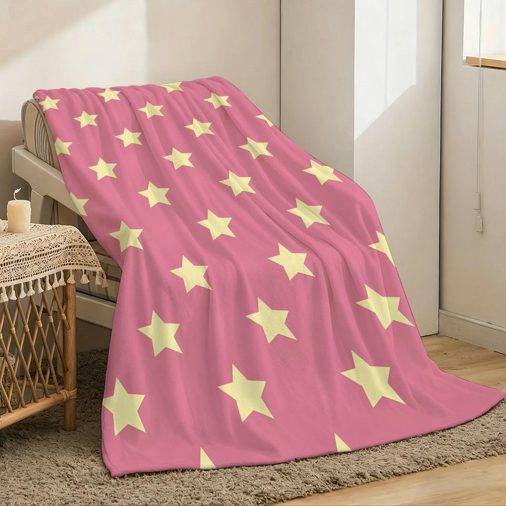 Stelle sono belle affascinanti Lancia Leggero 240g Coperta in Flanella Morbida Delicata sulla Pelle per Rinfrescarsi in Estate