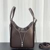 Grenzüberschreitende Explosion Schinken-Hängematten-Tasche, Nischen-Design Ledereimer-Tasche Mode lässig Rindsleder Umhängetasche