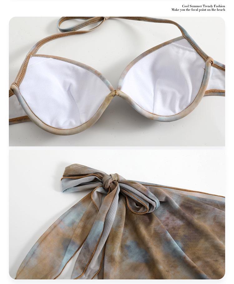 2024 Women's Sexy Four-Piece Bikini Set: High-End Long-Sleeve Seaside Vacation Swimwear