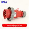 Waterproof 3-core 4-pin 5-hole Male-Female Aviation Plug Socket, Three-Phase Electrical Connector, 16A/32A, IP67.