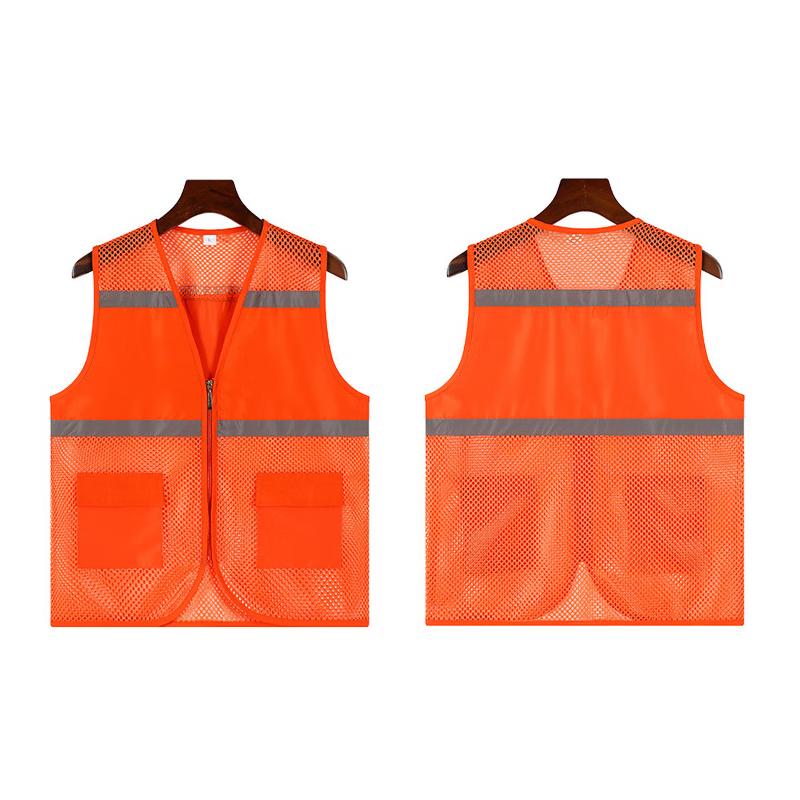 Reflexní bezpečnostní vesta s více kapsami