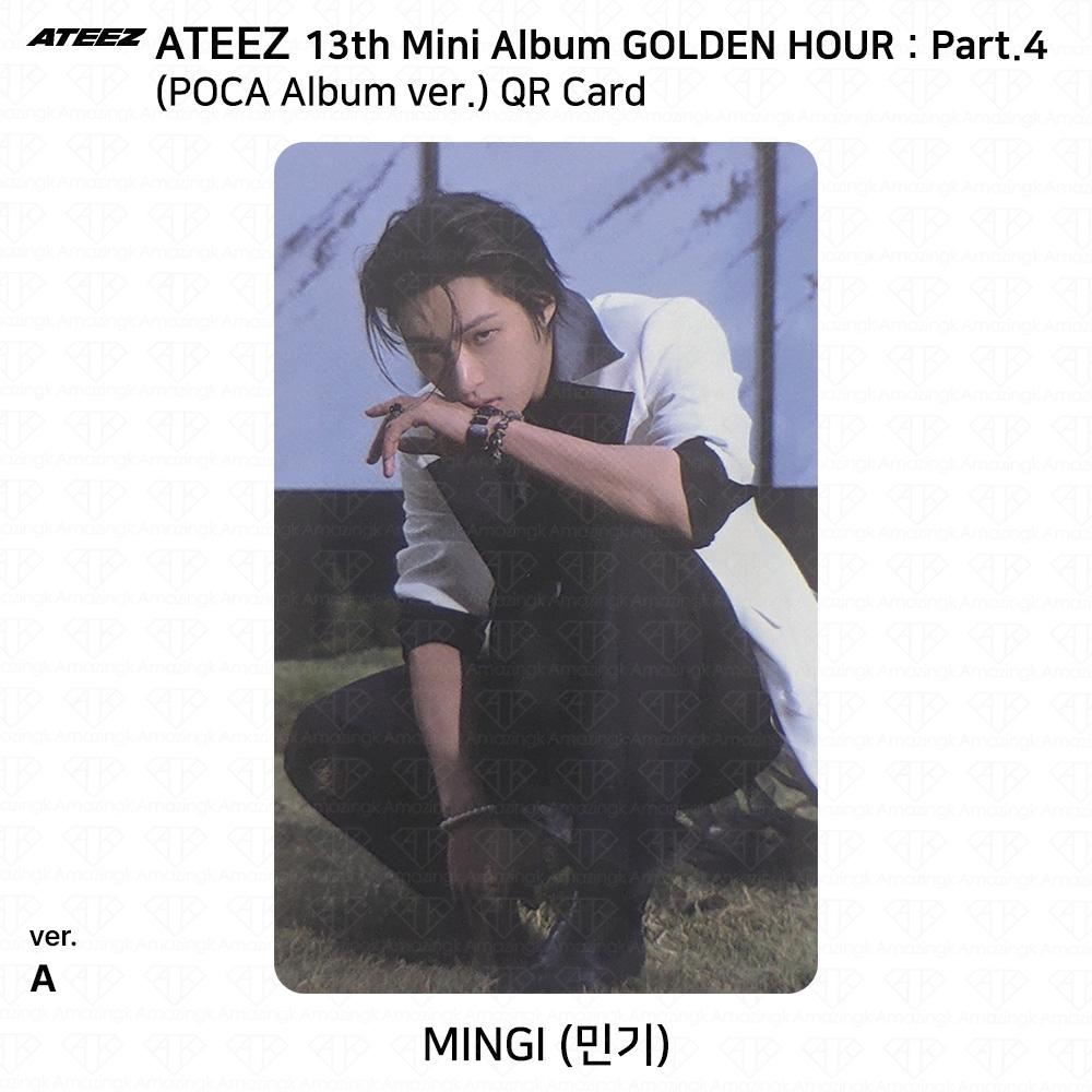 ATEEZ 13. Mini-Album Golden Hour Teil 4 POCA Album Version. Fotokarte