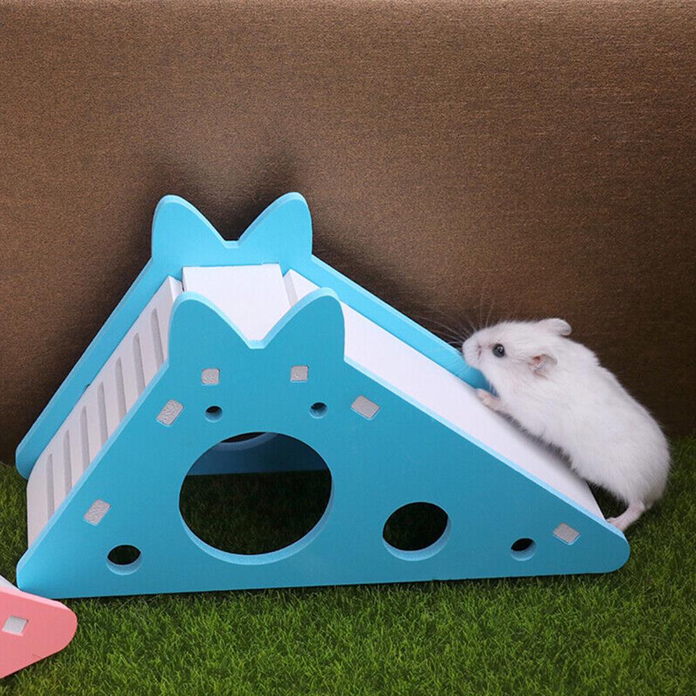 Funny Hamster Slide Toy Guinea Pig Assembled Slide Toys Chinchillas Hamster House Cage Breathable Hamster Accessories